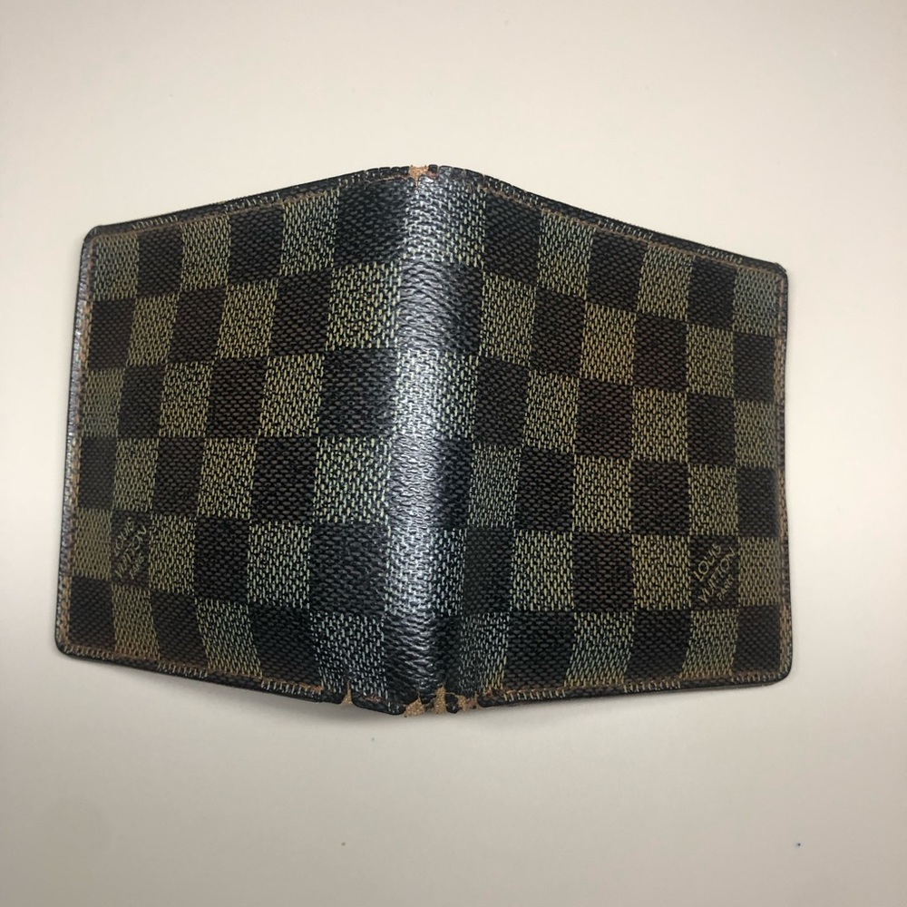 Louis Vuitton Damier Ebene Canvas Leather Marco Bifold Wallet - Picture 3 of 9